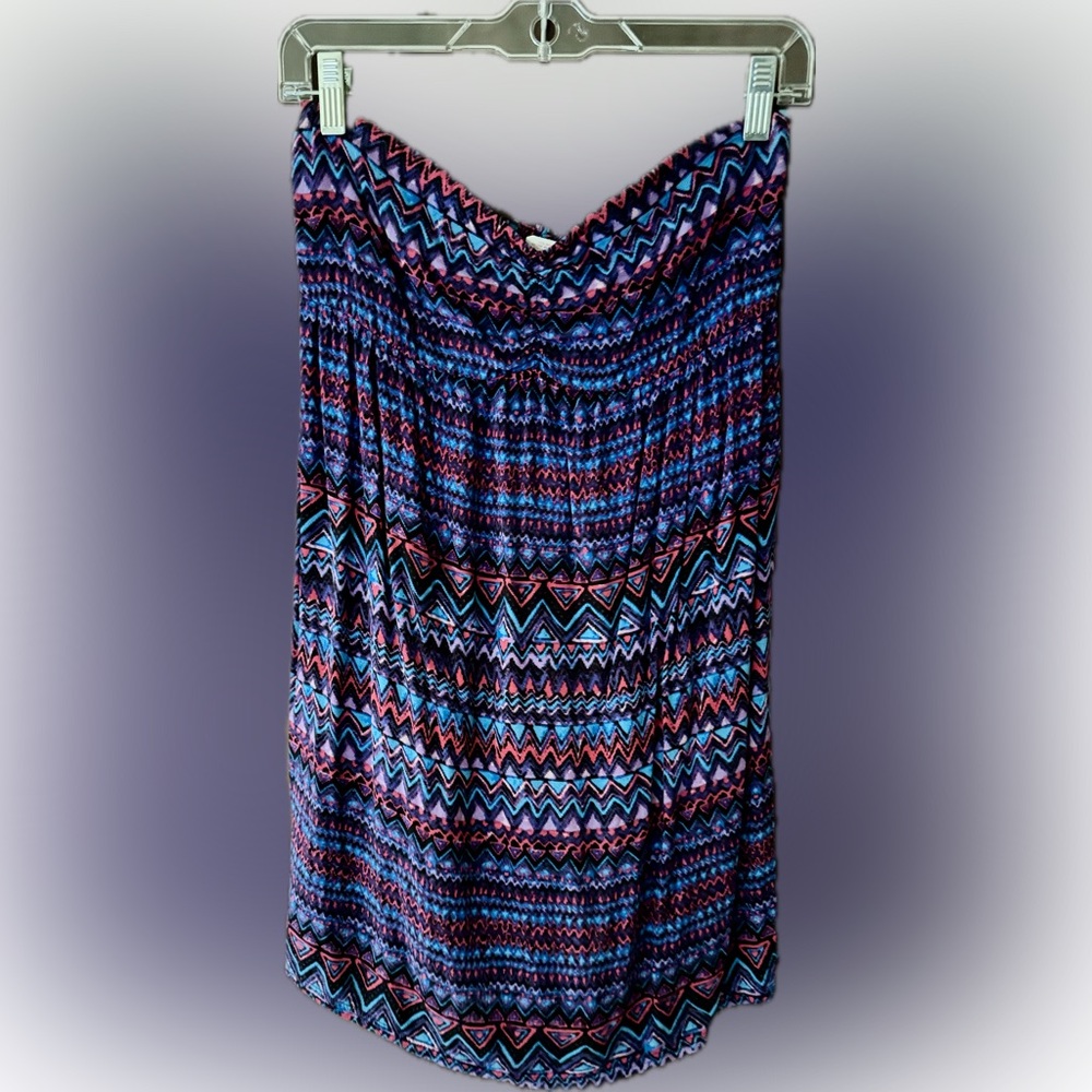 Xhilaration strapless beach dress, Medium, multicolored